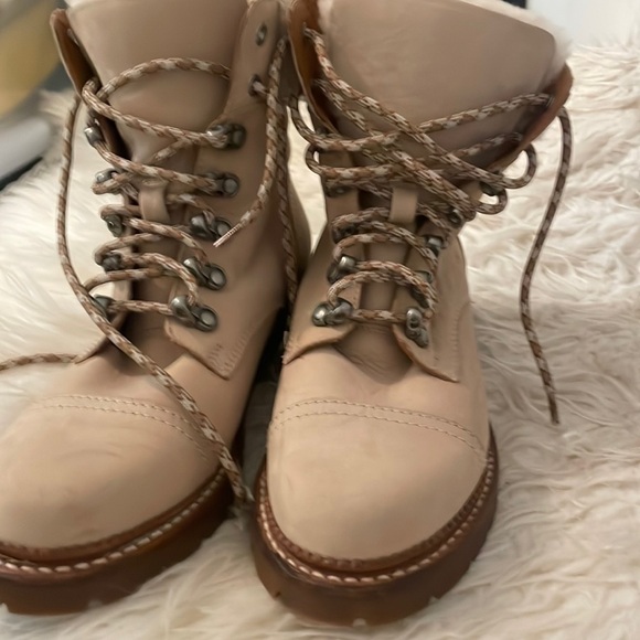 Frye Shoes - Frye Women's Tan Lace-Up Boots